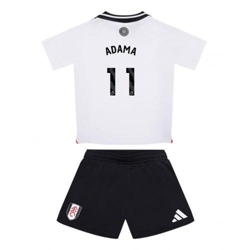 Fotbalové Dres Fulham Adama Traore #11 Dětské Domácí 2024-25 Krátký Rukáv (+ trenýrky)